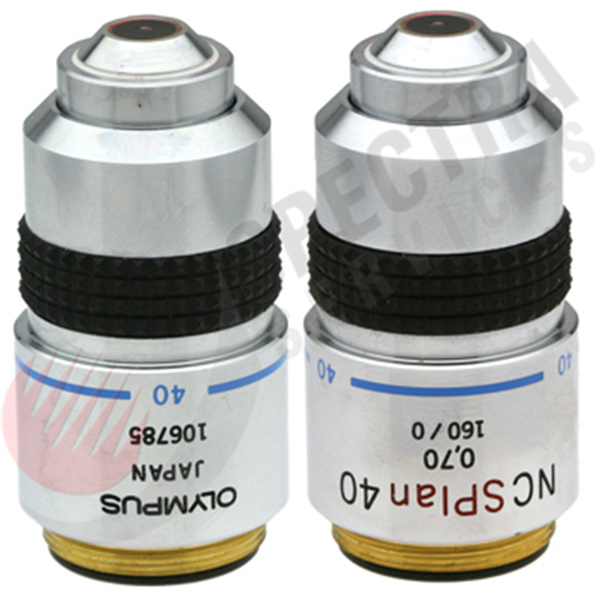 Olympus NC SPlan 40x/0.70na Objective Lab Equipment | Spectra Services
