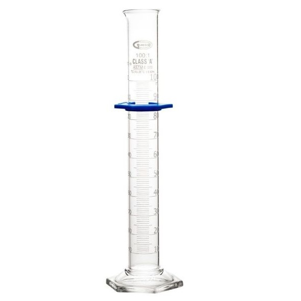 United Scientific 100 Ml Graduated Cylinders Glass Double Scale Class A Batch Cert Cy3021 3963