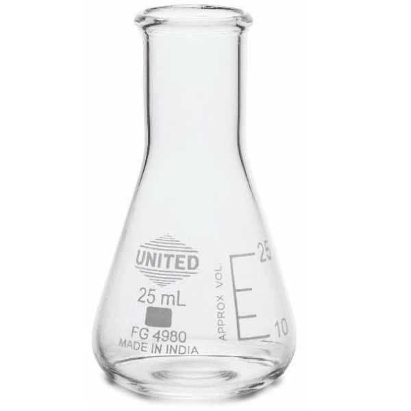 United Scientific Erlenmeyer 5000 Ml - Fiole Conique Verre Borosilicate Large Bouche