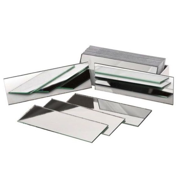 Plane Glass Mirror Strips, 4 X 4 - MSG4X4