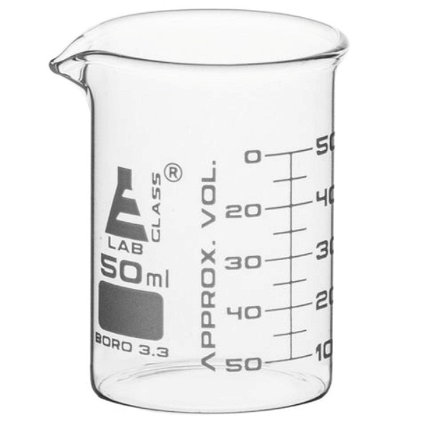 Becher 1000 Ml Eisco Becker In Vetro Borosilicato Eisco Labs - 1000 Ml, Forma Bassa, Graduazioni Da 100 Ml, Per Laboratorio Eko Basso