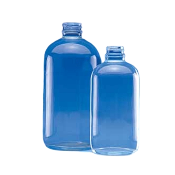 Ace Glass 80 Ounce Boston Round Bottle, Clear Safety Coated, 2/Pack 5546-20