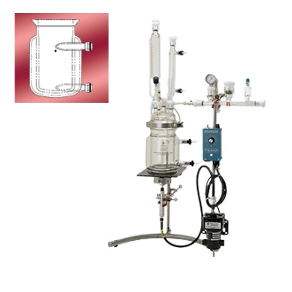 Ace Glass 500ml Two Piece Jacketed Pressure Reactor Complete With 11 Ace Thred 6427 409 Lab 5487