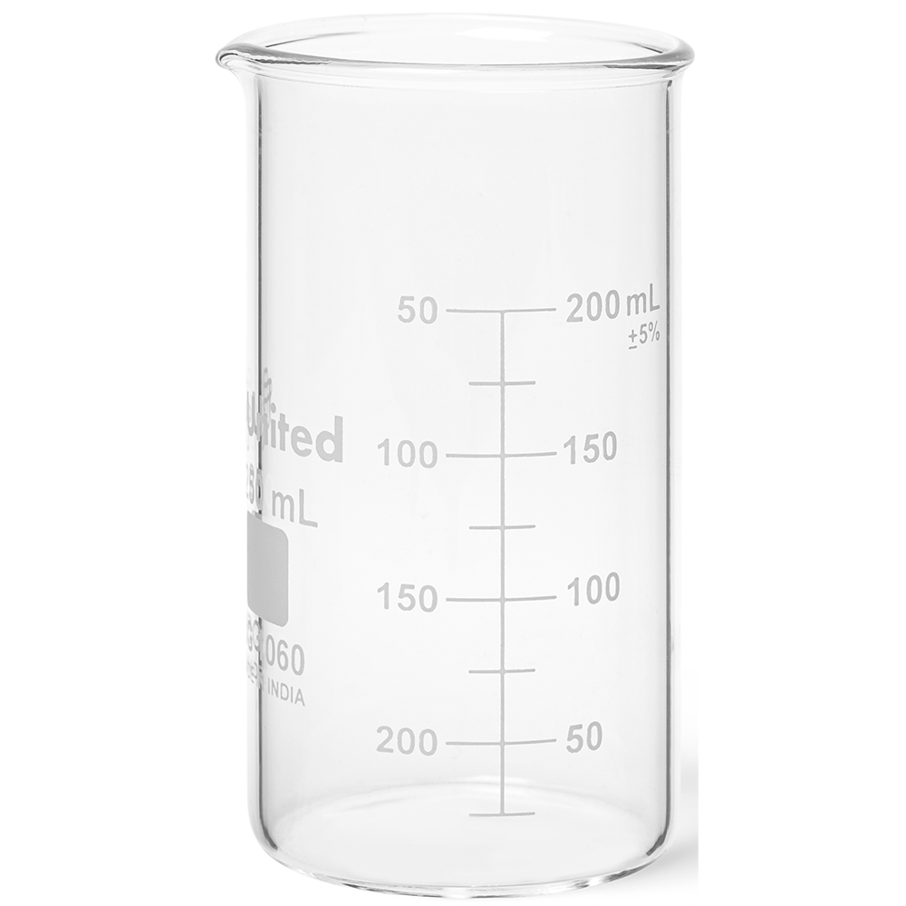 United Scientific 250 ml Beakers, Berzelius, Tall Form, No Spout