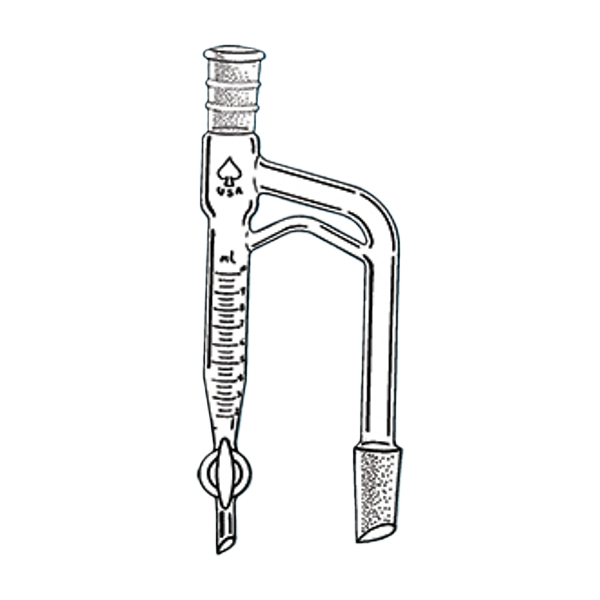 Ace Glass 10ml 24 40 Barrett Moisture Test Receiver With Overflow Line