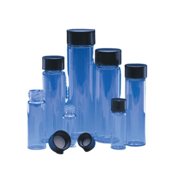 Ace Glass 20ml (5 Dram) Amber Aqueous Sample Vials With 24400