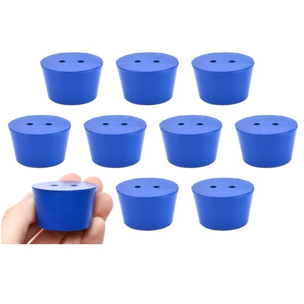 10 Bouchons Néoprene #11 ASTM Solides Eisco Labs - Neuf Pour Labo
