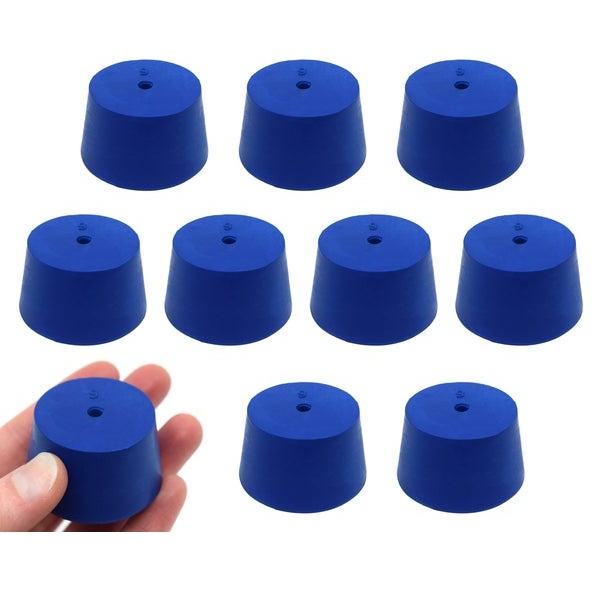 Assortment Pack Of Small 1-Hole Rubber Stoppers, Size 0 Thru