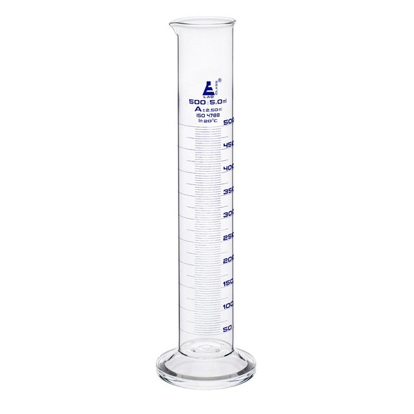thumbnail image 2 of Eisco Labs 2000ml Class A Graduated Cylinder – Borosilicate Glass With Blue Graduations 2 of 5