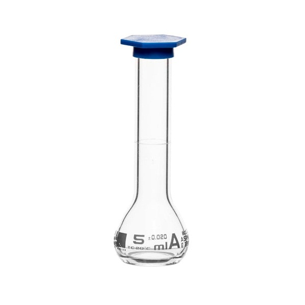 Eisco 1000ml Volumetric Flask Class A, ASTM - Glass Stopper - Blue