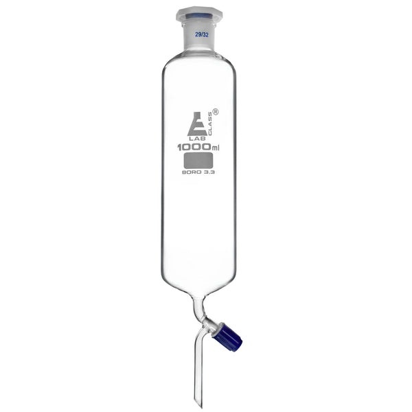 Eisco Squibb Separating Funnel 2000ml 29/32 Plastic Stopper, Glass Key Stopcock - Eisco Labs CH0476E - View #13