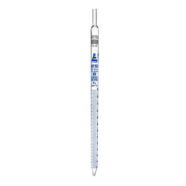 Eisco Serological Pipette, 25ml - Class B, Tolerance ±0.200ml ...