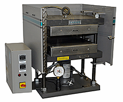 Carver 6112  Manual  Press 12 Ton, 230V, 15" x 15"  Electrically Heated Platens