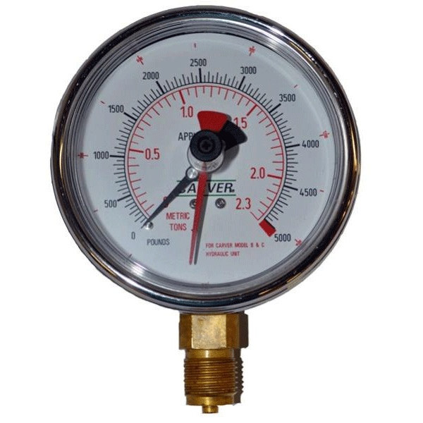 Carver 381003 Analog Force Gauge Lab Equipment Spectra Services