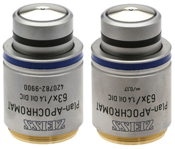 Zeiss Plan-Apochromat 63x/1.40na Oil DIC Objective M27 Thread