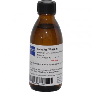 Zeiss Immersion Oil 518 N 100 ml Part # 000000-1111-807