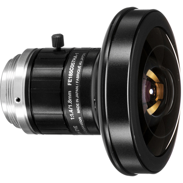 FUJINON C-Mount Lens, 1.8mm, X-Wide Angle, 5 MP, F1.4-F16 Iris Range #  FE185C057HA-1 Lab Equipment | Spectra Services