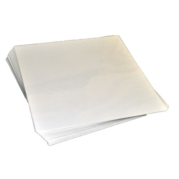 Carver-4161 Mylar Sheets 6 x 6 x .004 For 4 x 4 molds (Max temp 270 F)  Qty 100