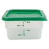Dynalon Translucent PP Square Containers with HDPE Lids 451005