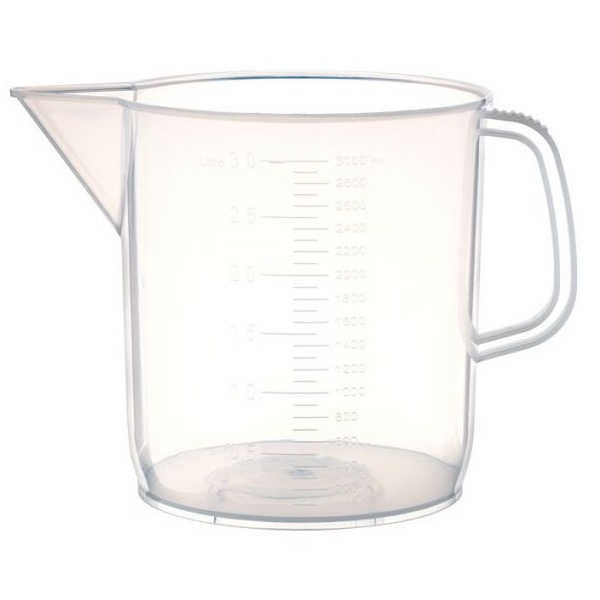 United Scientific 3000 ml Beakers with Handle, Short Form, PP 81124 Lab ...