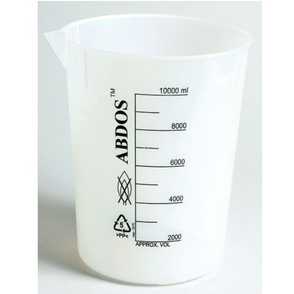 Measuring jug pp synthetic graduated 5000 ml - buy cheap at Braumarkt