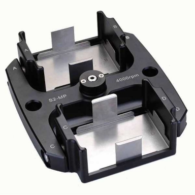 Globe Scientific 2 Place Microplate Swing-Out Rotor, Aluminum, for GCC-MP GCC-MP-SWING-PLATE