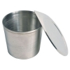 United Scientific 15 ml Crucibles, Stainless Steel With Lid SSR015