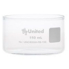 United Scientific 150 ml  CrystalClear Crystallizing Dishes, Without Spout UNCRDSH-FB-150