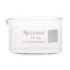 United Scientific 60 ml CrystalClear Crystallizing Dishes, With Spout UNCRDSH-WS-60