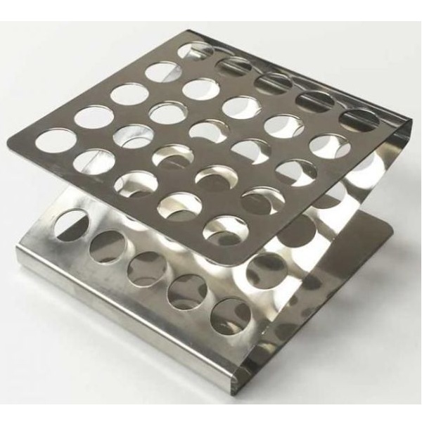 Tube Light Rack United Scientific Test Tube Rack, Stainless Steel TTRSS25