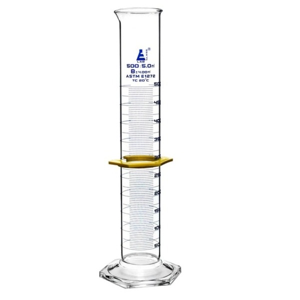 Eisco 500ml Measuring Cylinder ASTM Class B Tolerance Borosilicate 3.