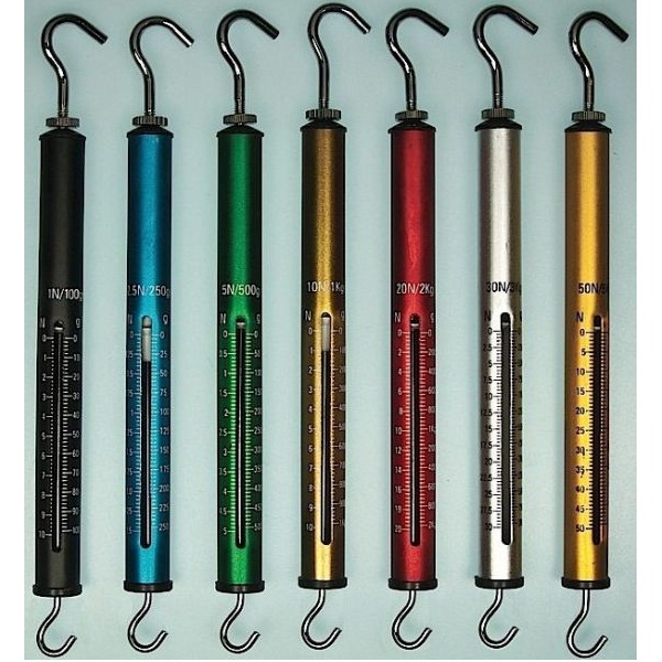 United Scientific Aluminum Spring Scales, Set Of 7 SBASET7
