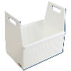 Dynalon Rectangular Dipping Basket, Solid Side, HDPE 146824