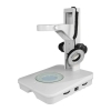 Opti-Vision Microscope Track Stand, 76mm Fine Focus Rack, LED Ring Light (Dimmable) ST04040301