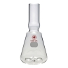 Ace Glass Flask, Shake, 250ml, 4 Bottom Baffles, 38mm Long Bulbed Neck, cs/12 3893-07