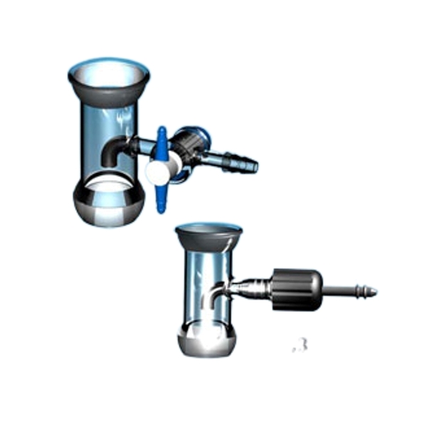 Ace Glass Adapter, Purge, Rotary Evaporator, 35/25 Ball To 35/25 Socket