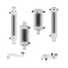 Ace Glass Cooler, Condensate, Jacketed, Poly-Coated, Model R220Ex, Glassware Sets C, RB 3965-30