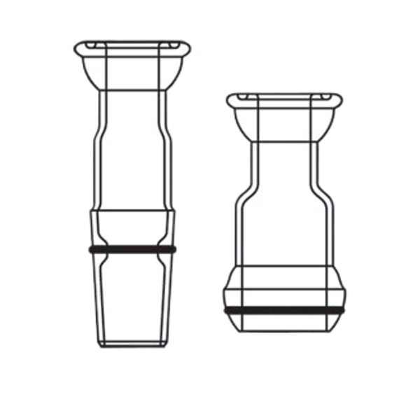 Ace Glass Adapter, 15mm ORing Joint To 24/40 ORing Seal 513209 Lab Equipment