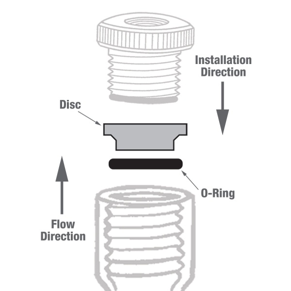 Ace Glass 65 Psi 1.25" Rupture Disc Graphite 644541 Lab Equipment