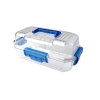 Veegee Scientific Clear With Blue Handle, DuraPorter Transport Box 31220-1