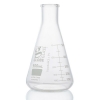 Globe Scientific 500mL Erlenmeyer Flask, Globe Glass, Heavy Duty, Narrow Mouth, Dual 8430500