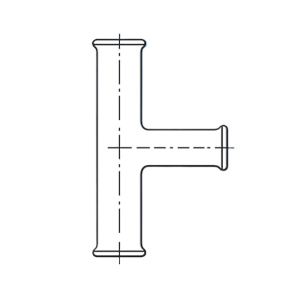 Ace Glass 2X3/4 In Reducing T 8837-17