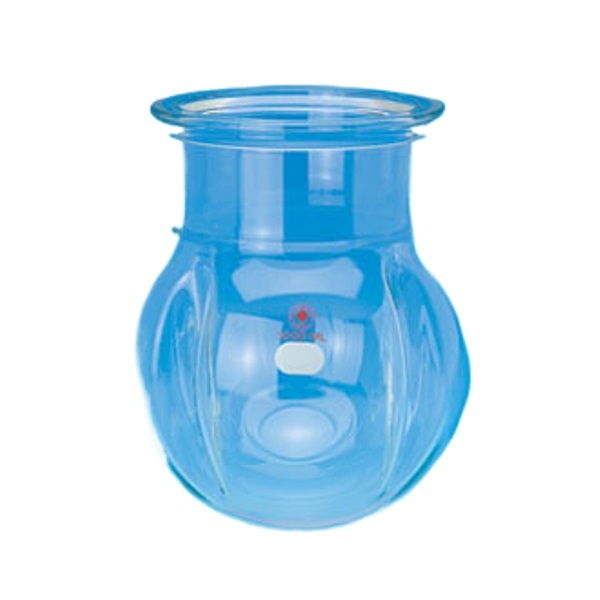 Ace Glass Flask, Reaction, 5L, Indents, 6In Grooved Flange 6537-17
