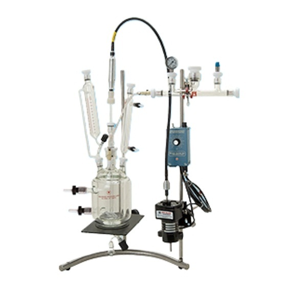 Ace Glass 500ml, One-Piece Jacketed Pressure Reactor With #25 Center ...