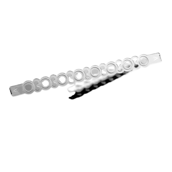 Nest PCR 8-Strip Tube Cap, Flat 8-Strip Caps, Sterile, 125Pk, 1250/Cs ...