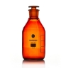 Foxx Life Sciences Borosil Amber Reagent Bottles, Plain, Graduated 500 mL, 24/29 CS/10 1509024