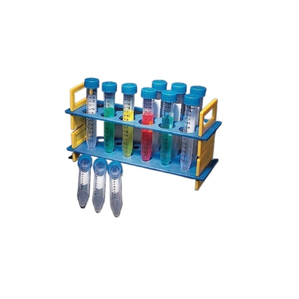 United Scientific 15ml Test Tube Rack Set, Plastic Tubes TTRSET-P Lab ...