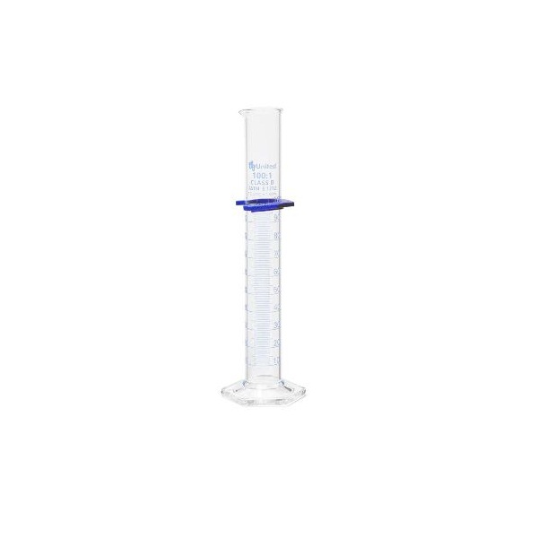 United Scientific 100ml Graduated Cylinders, Double Scale, Borosilicate ...