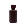 Eisco Reagent Bottle, Amber, 60mL - Narrow Mouth with Screw Cap - HDPE CH0173EAM