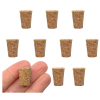 Eisco 10PK Cork Stoppers, Size #2 - 9mm Bottom, 13mm Top, 17mm Length - Tapered Shape CH0310E